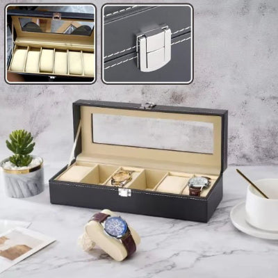 Boite a bijoux pour montre zoom sur fermeture