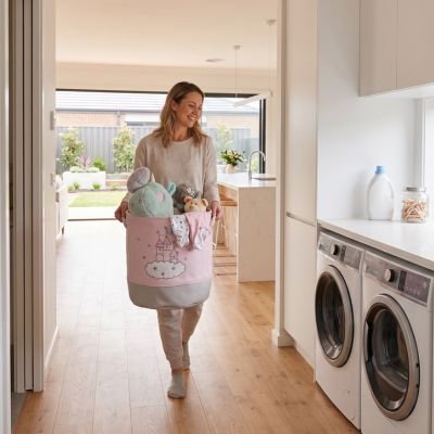 Panier a linge femme le porte au poignée