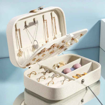 boite a bijoux blanc taille M bijoux range