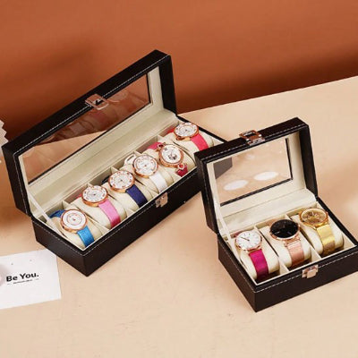 Boite a bijoux deux format capacité 3 6 montres