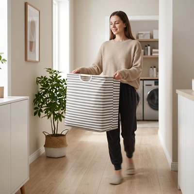 Panier à linge sale femme porte panier
