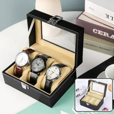 petite Boite a bijoux capacité 3 montres