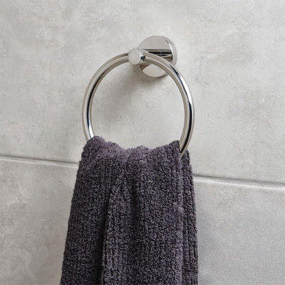 Porte serviette gris acier fixer au mur