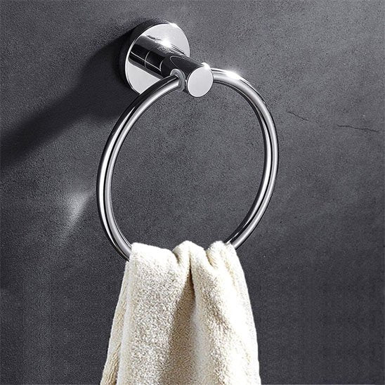 Porte serviette gris acier