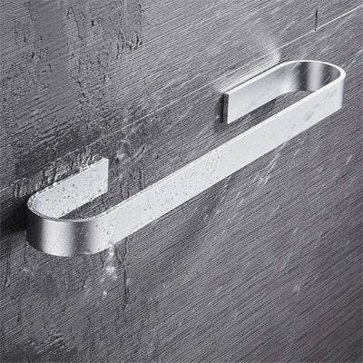 Porte serviette mural gris acier