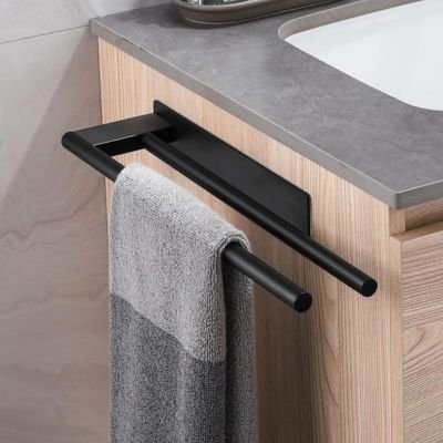 Porte serviette salle de bain fixer a meuble serviette 