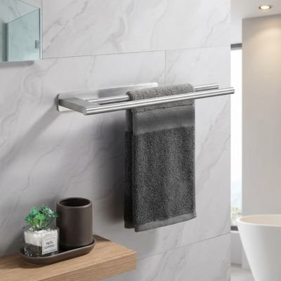 Porte serviette salle de bain fixer au mur 