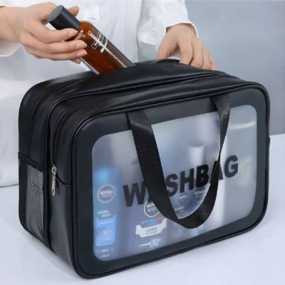 Trousse de toilette femme range produit a l'interieur