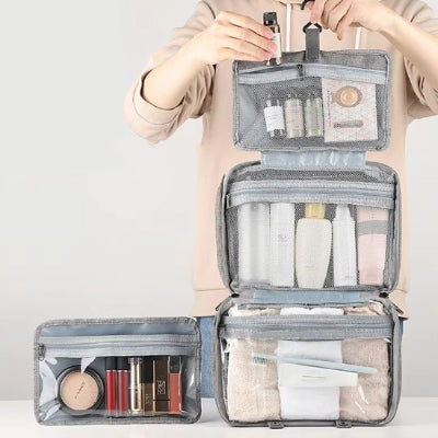 Trousse de toilette homme range produit dans les differents compartiment