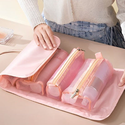 trousse maquillage rose 